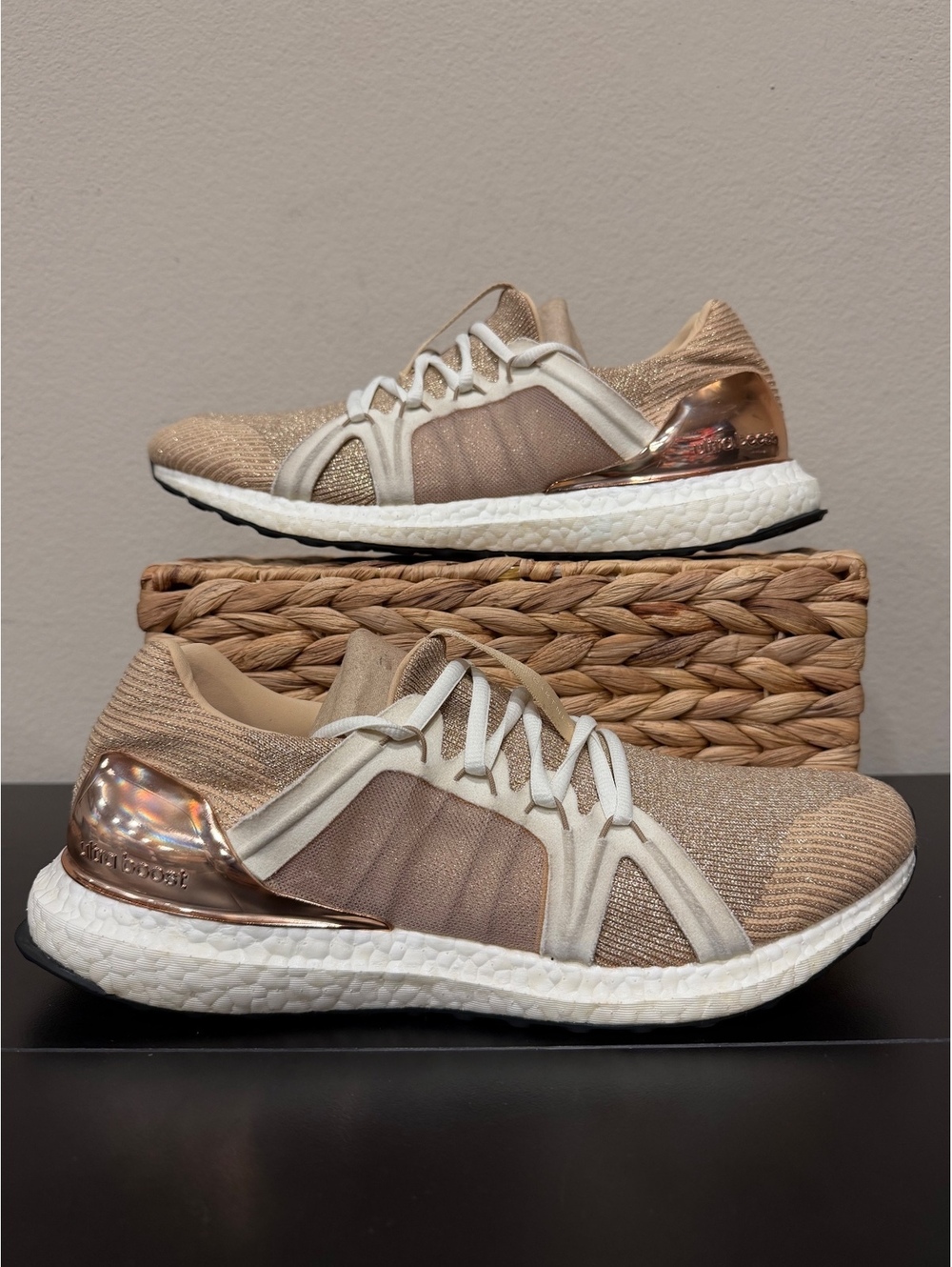 Size 10.5 - Stella McCartney x Adidas Women’s UltraBoost “Future Metallic”